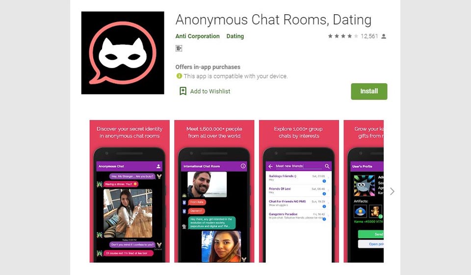 Anonymous self harm chat rooms