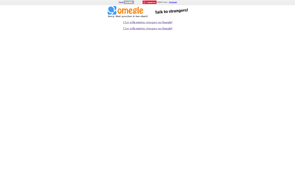 Omegle chat