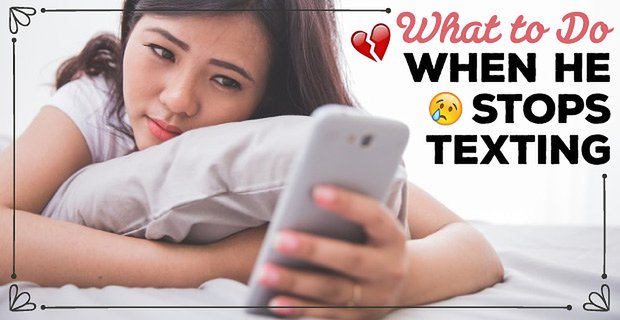 Wat te doen als hij stopt met sms’en (7 manieren om te handelen)