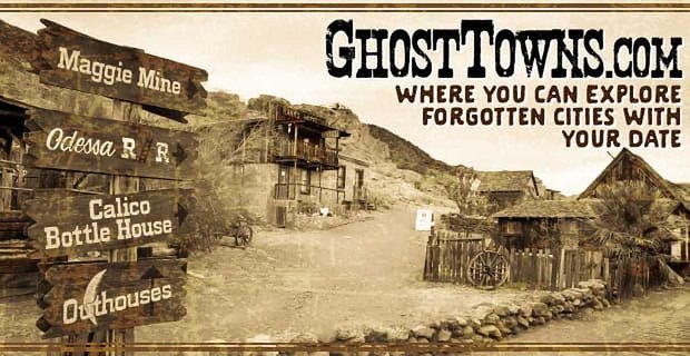 En GhostTowns.com, cualquiera puede explorar ciudades olvidadas y crear un recuerdo preciado con una fecha