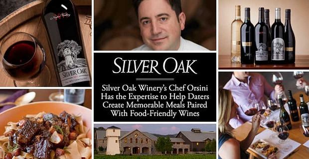 Le chef Orsini de Silver Oak Winery a l’expertise pour aider les dateurs à créer des repas mémorables accompagnés de vins bons pour les aliments