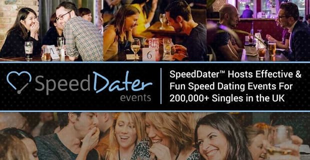 SpeedDater organiza eventos de citas rápidas efectivos y divertidos para más de 200.000 solteros en el Reino Unido