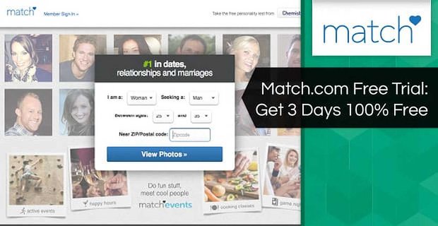 Essai gratuit de Match.com – 3 jours 100% gratuits