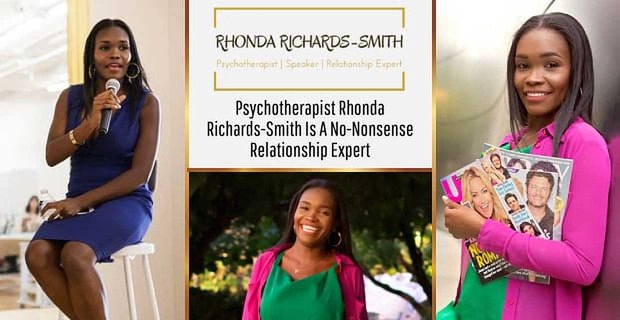 Psychoterapeutka a odbornice na vztahy Rhonda Richards-Smithová přistupuje na randění s vědomím a bez nesmyslů