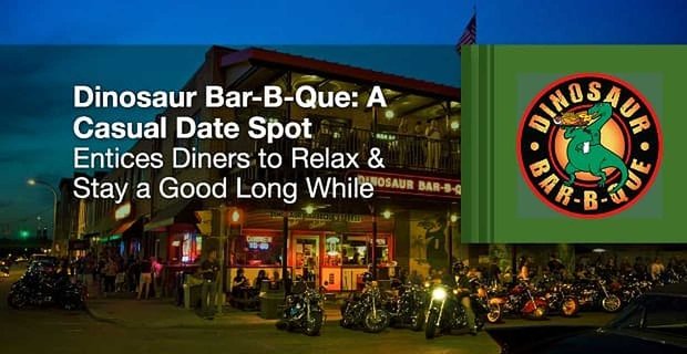 Dinosaur Bar-B-Que: Ein ungezwungener Date-Spot lädt Gäste zum Entspannen und Verweilen ein