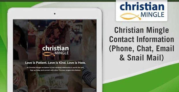 Información de contacto de Christian Mingle (teléfono, chat, correo electrónico y correo postal)
