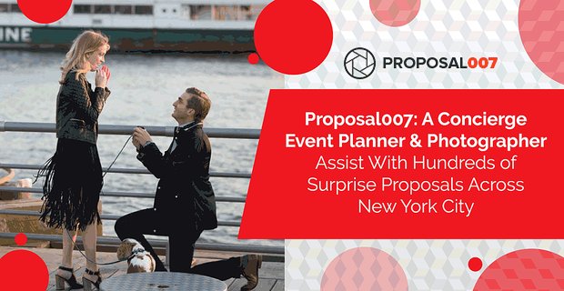 Proposta007: un fotografo e un organizzatore di eventi di portineria assiste con centinaia di proposte a sorpresa in tutta New York City