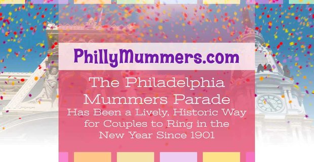Přehlídka Philadelphia Mummers je od roku 1901 živým, historickým způsobem, jak mohou páry v novém roce vyzvánět