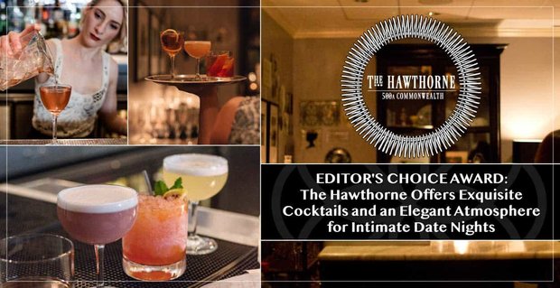 Cena redakce: The Hawthorne nabízí vynikající koktejly a elegantní atmosféru pro intimní rande