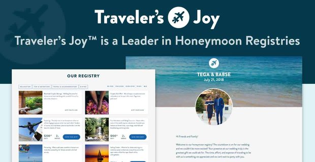 Traveler’s Joy es líder en registros de luna de miel