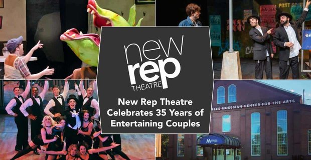 Das New Repertory Theatre feiert seinen 35. Geburtstag und bietet weiterhin Live-Bühnenproduktionen an, um Paare zu unterhalten