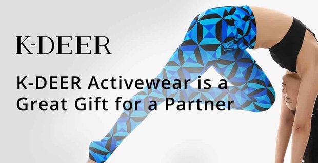 K-DEER produkuje stylową i trwałą odzież sportową, która jest świetnym prezentem dla Twojego ulubionego partnera do jogi